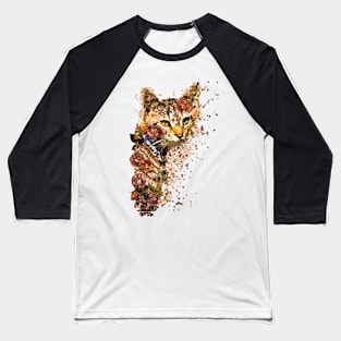 Great and funny portrait of a street kitten. Pet Adoption Baseball T-Shirt